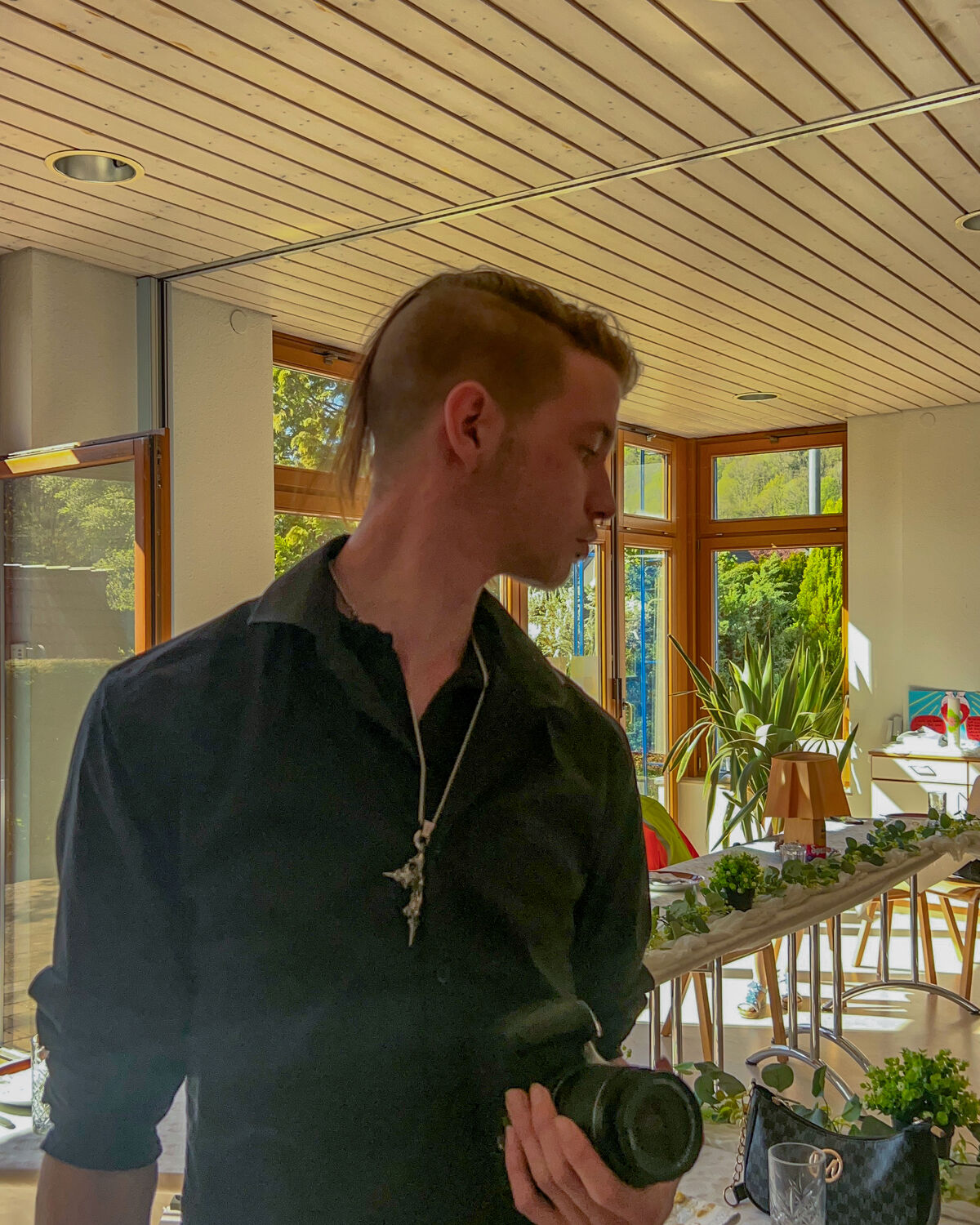 Kevin hinter der Kamera